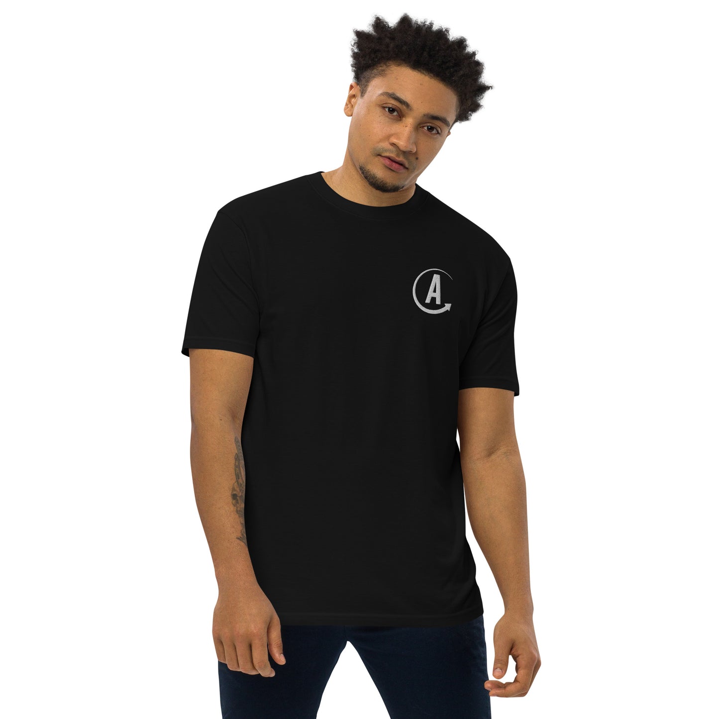 Men's Black Premium Approach Tee